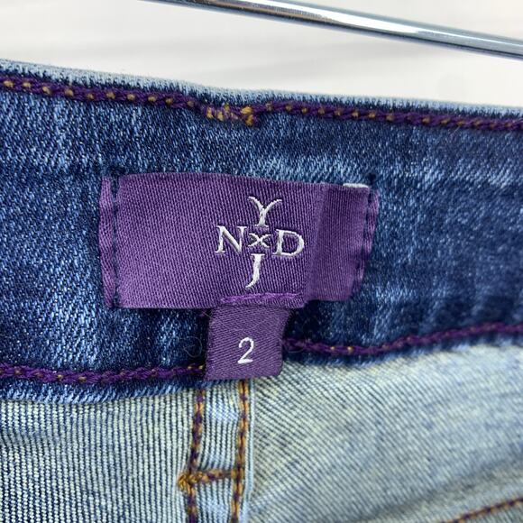 NYDJ Billie Mini Bootcut Jeans Womens Size 2 Medium Wash Stretch Denim - Picture 6 of 9